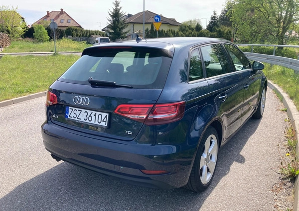 Audi A3 cena 68400 przebieg: 105500, rok produkcji 2017 z Szczecinek małe 67